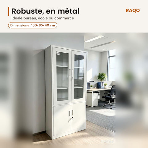 Armoire métallique WS-01A – 180×85×40 cm - RAQO