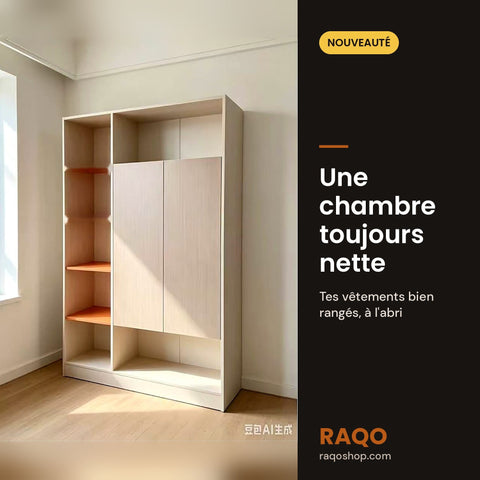 Armoire ouverte WJG-817 – 120×40×180 cm - RAQO