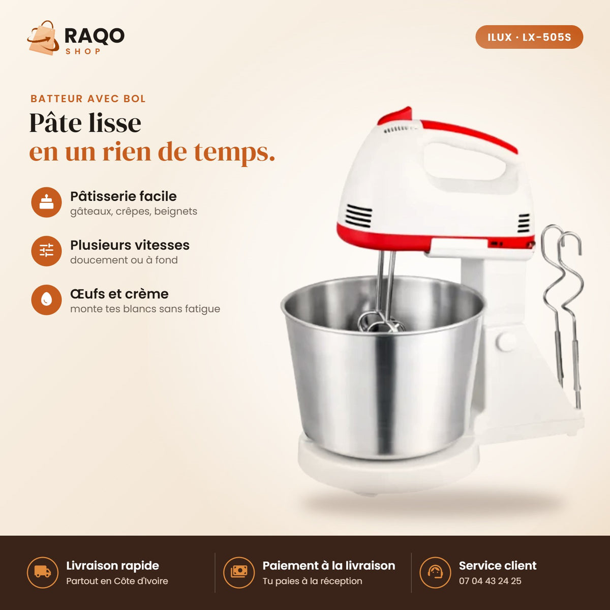 Batteur Électrique iLUX - RAQO