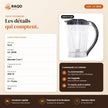 Blender Mixeur iLUX – 300 W – 1,5 L - RAQO (fiche technique)