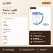 Blender Mixeur iLUX – 300 W – 1,5 L - RAQO (fiche technique)