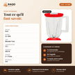Blender Mixeur iLUX – 300 W – 1,5 L - RAQO (fiche technique)