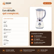 Blender Mixeur iLUX – 350 W – 1,5 L - RAQO (fiche technique)