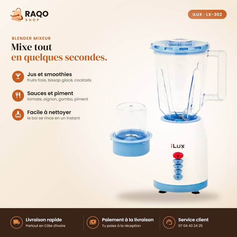 Blender Mixeur iLUX - RAQO