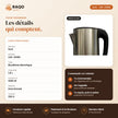 Bouilloire Électrique iLUX – 1500 W – 1,8 L - RAQO (fiche technique)