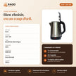 Bouilloire Électrique iLUX – 1500 W – 2,8 L - RAQO (fiche technique)