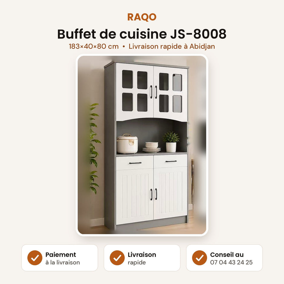 Buffet de cuisine et rangement JS-8008 - RAQO