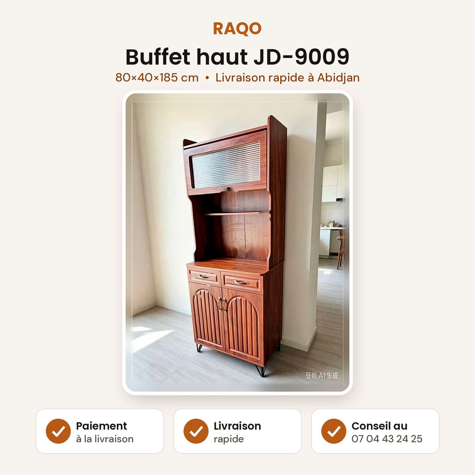 Buffet haut JD-9009 – 80×40×185 cm - RAQO