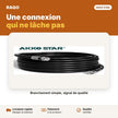 Câble coaxial TV 20 m avec connecteurs | Akko Star - RAQO