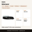 Câble coaxial TV 25 m avec connecteurs | Akko Star - RAQO
