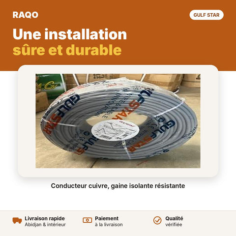 Câble électrique Gulf Star 3 × 2,5 mm² – rouleau - RAQO