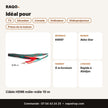 Câble HDMI mâle-mâle 10 m | Akko Star - RAQO