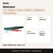 Câble HDMI mâle-mâle 1,5 m | Akko Star - RAQO