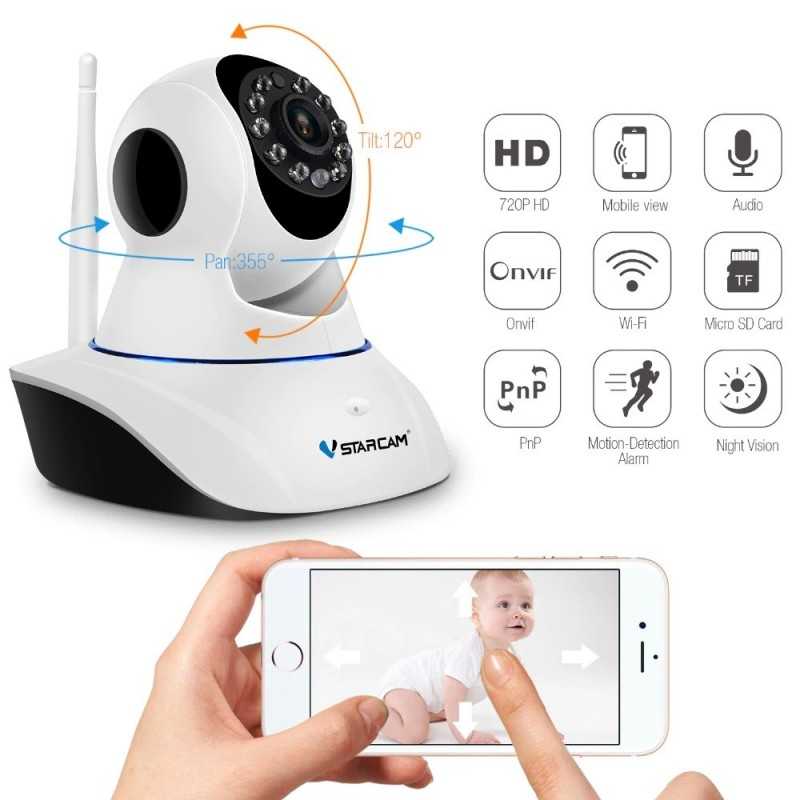 Caméra de Surveillance Wi-Fi 1080P HD - RAQO