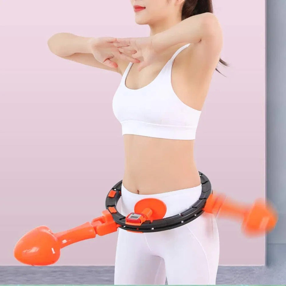 Cerceau Intelligent de Fitness Bluetooh Musique – Hula Hoop Ajustable pour Adultes – Perte de Poids & Taille Fine - RAQO