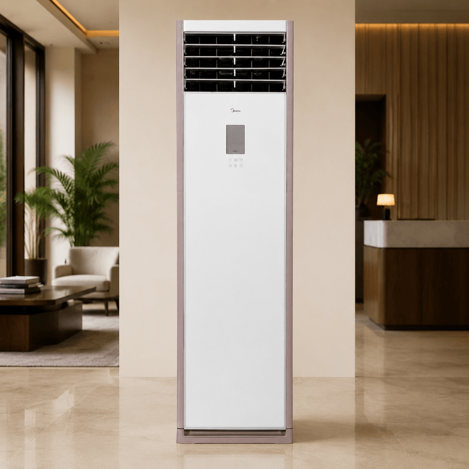 Climatiseur Armoire Midea 27 000 BTU Turbo Triphasé - RAQO