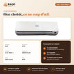 Climatiseur Split iLUX – 18.000 BTU – 2 CV – R410 - RAQO (fiche technique)