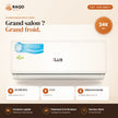 Climatiseur Split iLUX – 24.000 BTU – 3 CV – R410 - RAQO