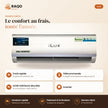 Climatiseur Split iLUX – 24.000 BTU – 3 CV – Inverter - RAQO (points forts)