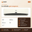 Climatiseur Split XPER – 9.000 BTU – 1 CV – R410 - RAQO (fiche technique)