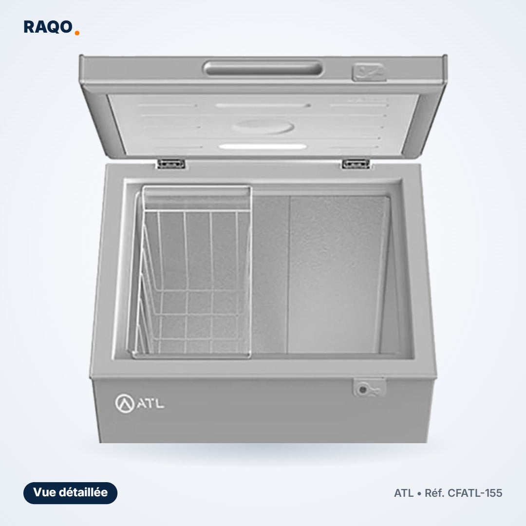 Congélateur coffre ATL 100L avec serrure – CFATL-155 - RAQO