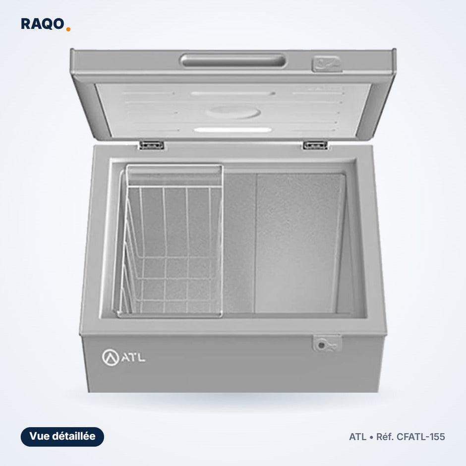 Congélateur coffre ATL 100L avec serrure – CFATL-155 - RAQO