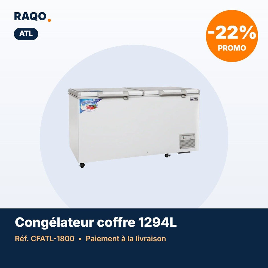 Congélateur coffre ATL 1294L 2 portes – CFATL-1800 - RAQO