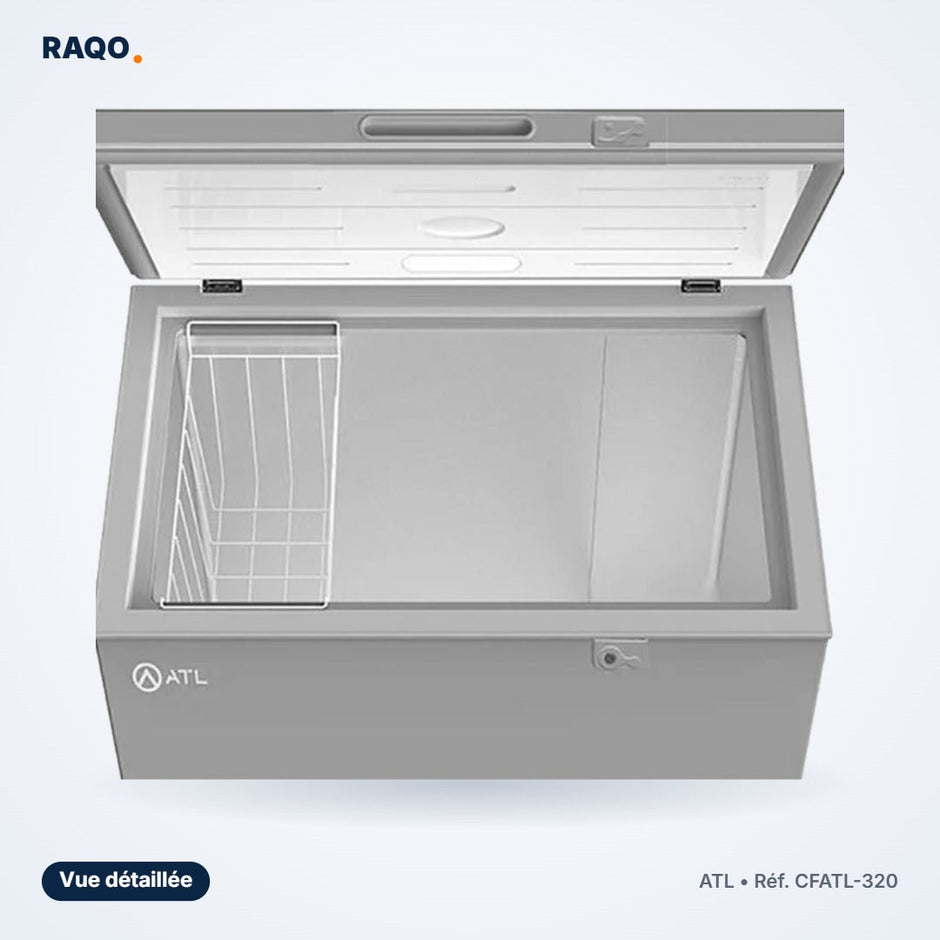 Congélateur coffre ATL 200L avec serrure – CFATL-320 - RAQO