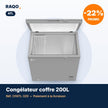 Congélateur coffre ATL 200L avec serrure – CFATL-320 - RAQO