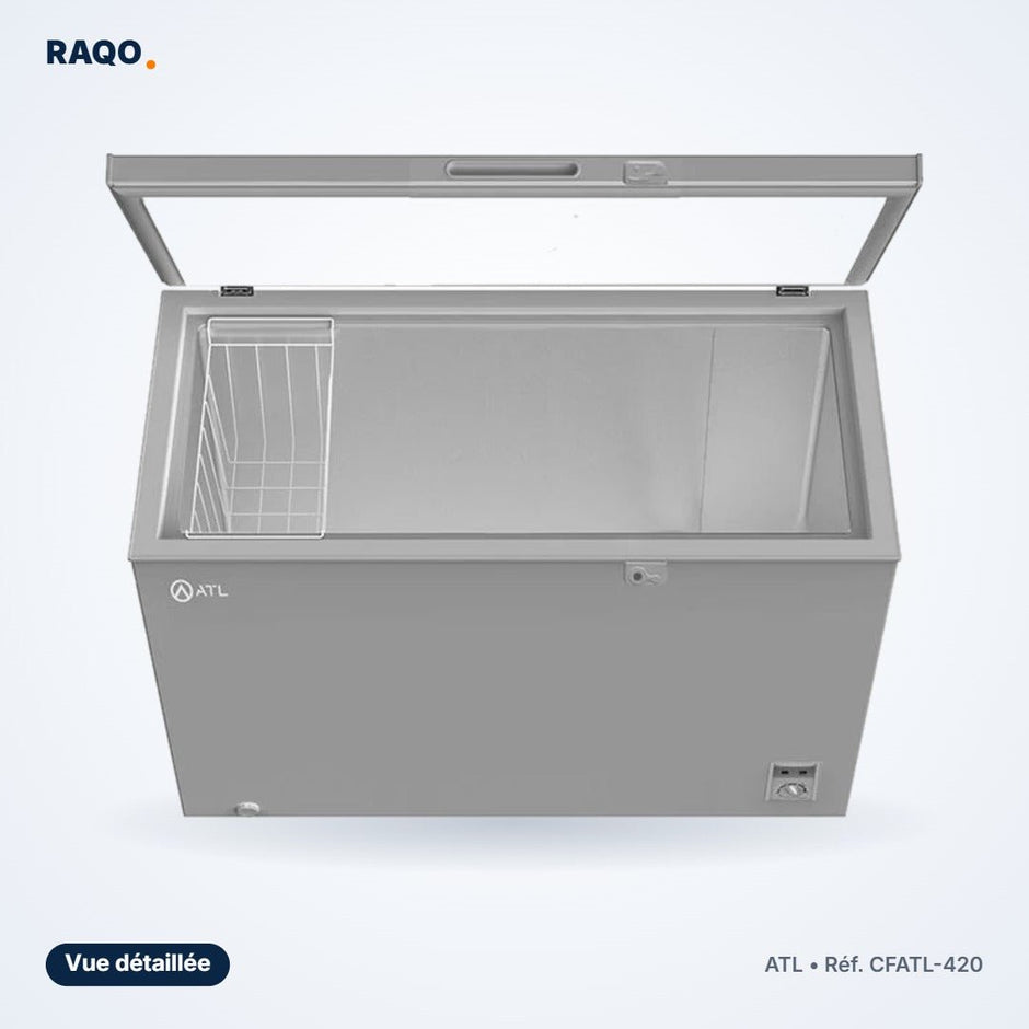 Congélateur coffre ATL 300L avec serrure – CFATL-420 - RAQO