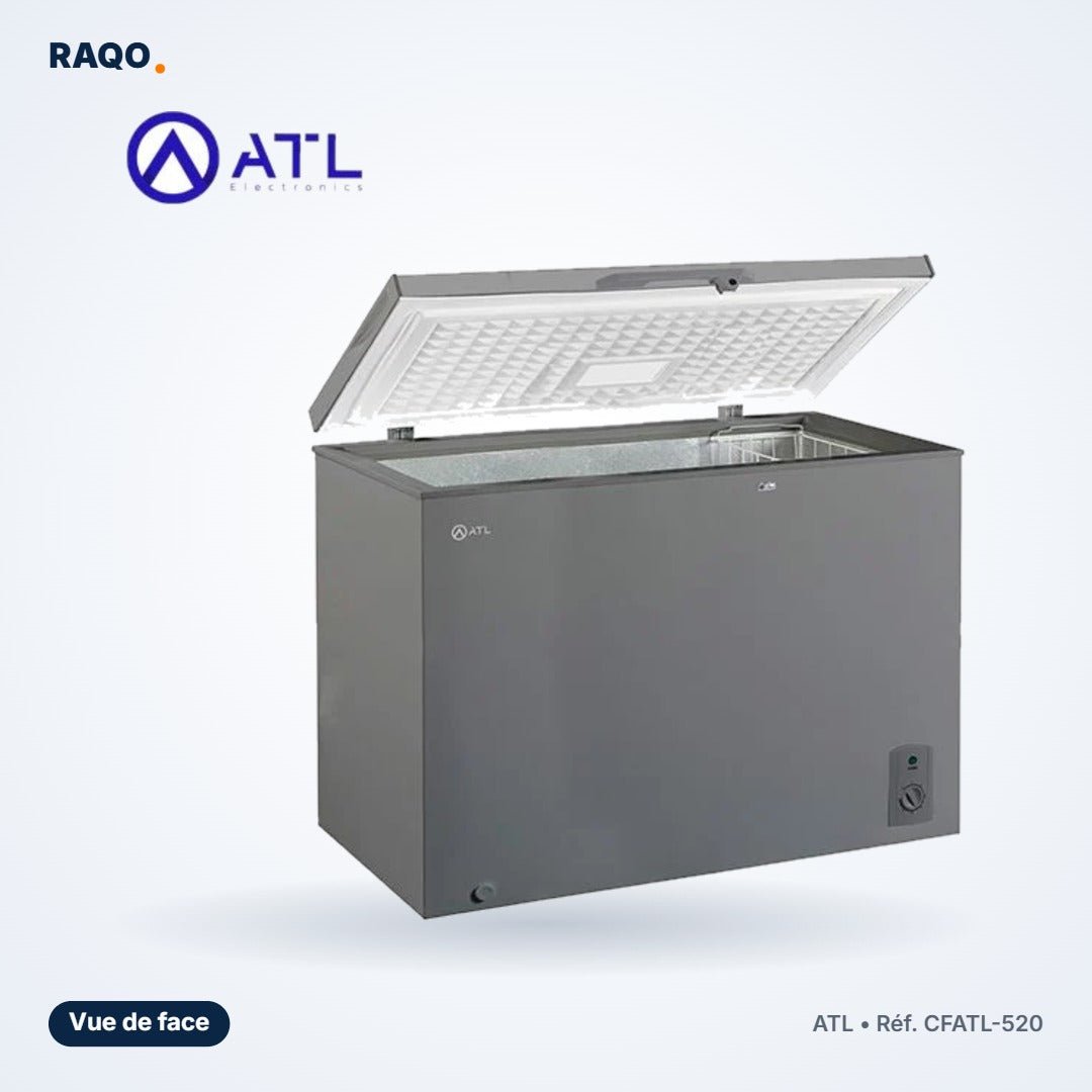 Congélateur coffre ATL 380L avec serrure – CFATL-520 - RAQO