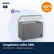 Congélateur coffre ATL 380L avec serrure – CFATL-520 - RAQO