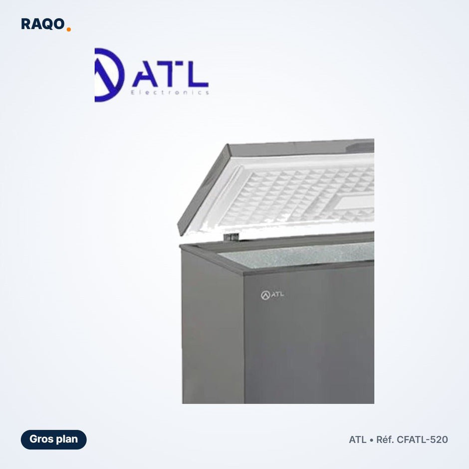 Congélateur coffre ATL 380L avec serrure – CFATL-520 - RAQO