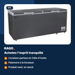 Congélateur coffre ATL 757L 2 portes avec serrure – CFATL-820 - RAQO