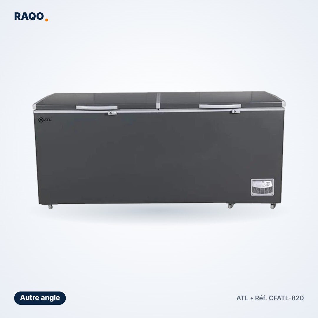 Congélateur coffre ATL 757L 2 portes avec serrure – CFATL-820 - RAQO