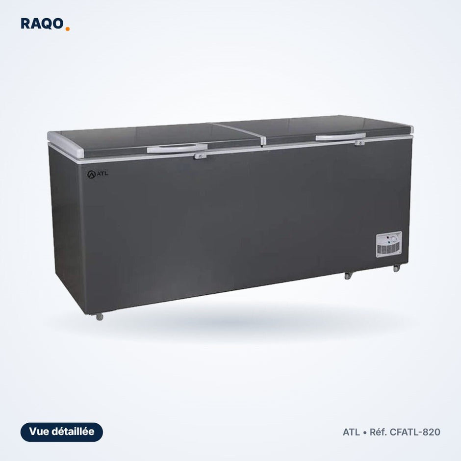 Congélateur coffre ATL 757L 2 portes avec serrure – CFATL-820 - RAQO