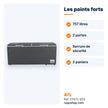 Congélateur coffre ATL 757L 2 portes avec serrure – CFATL-820 - RAQO