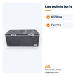 Congélateur coffre ATL 867L 2 portes – CFATL-1300 - RAQO