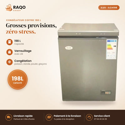 Congélateur Horizontal iLUX – 198 L | ILCH198