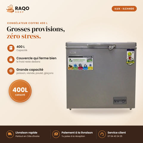 Congélateur Horizontal iLUX – 400 L - RAQO