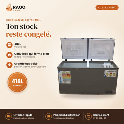 Congélateur Horizontal iLUX – 418 L | ILCH-650