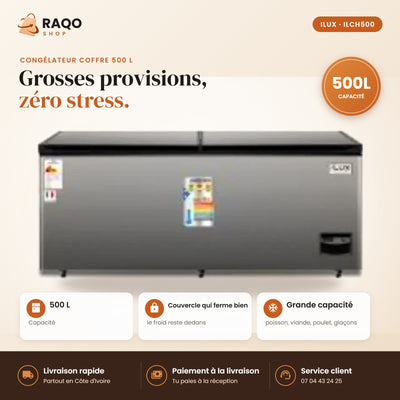 Congélateur Horizontal iLUX – 500 L | ILCH500