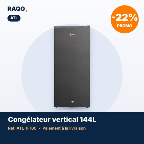 Congélateur vertical ATL 144L – 5 tiroirs – ATL-1F180 - RAQO
