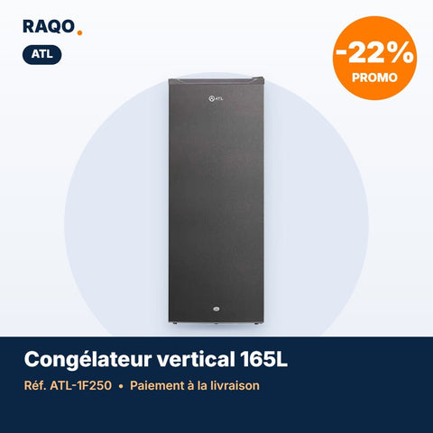 Congélateur vertical ATL 165L – 6 tiroirs – ATL-1F250 - RAQO