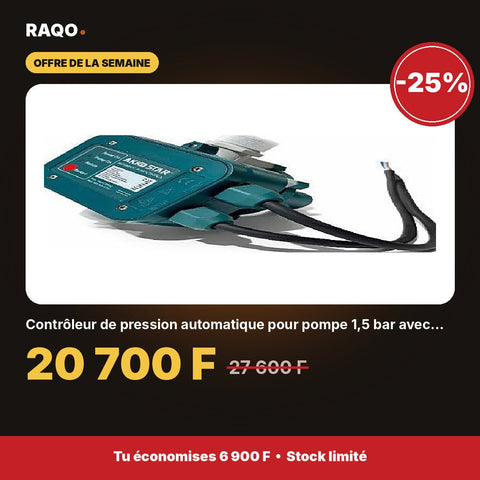 Contrôleur de pression automatique pour pompe 1,5 bar avec câble | Akko Star - RAQO