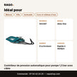 Contrôleur de pression automatique pour pompe 1,5 bar avec câble | Akko Star - RAQO
