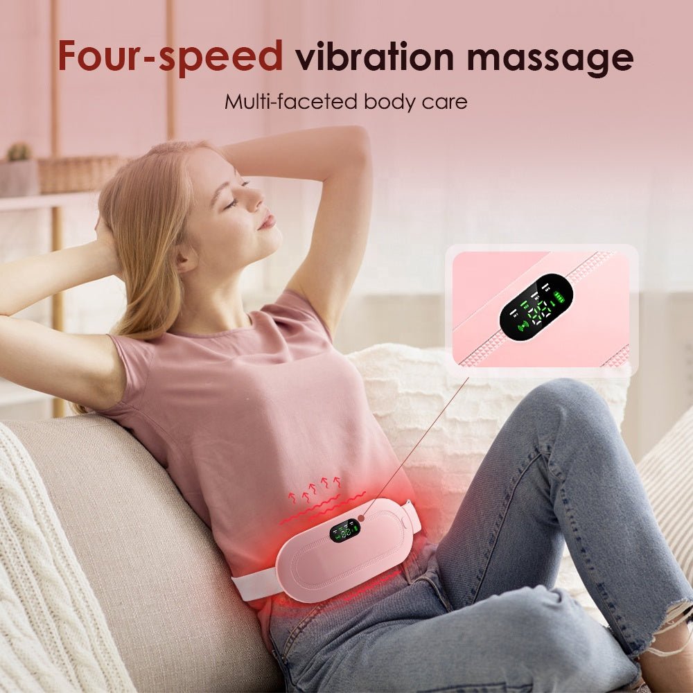 Coussin Chauffant Menstruel USB – Ceinture Chauffante pour Soulager les Douleurs et Crampes Menstruelles - RAQO