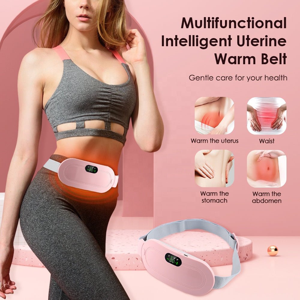 Coussin Chauffant Menstruel USB – Ceinture Chauffante pour Soulager les Douleurs et Crampes Menstruelles - RAQO