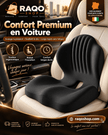 Coussin Ergonomique 2-en-1 Assise & Dos – Confort Voiture, Bureau & Maison - RAQO
