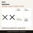 Croisillons de carrelage 2,5 mm – paquet de 200 | Akko Star - RAQO